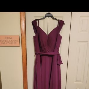 Plum bridesmaid dress